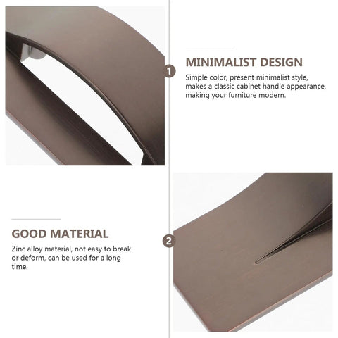 Close-up of the Modern Orb Finish Invisible Cabinet Drawer Pull Handle showcasing minimalist design and zinc alloy material.