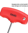 T20 Torx Screwdriver With CRV Steel Ergonomic T Handle, showing hanging hole for easy storage, ideal for CNC lathe tool holders.