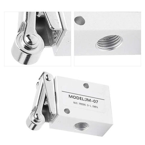 Heavy Duty Mechanical Pneumatic Roller Valve For Air Control With One Quarter Inch Ports No Sweat Setup Straight Up Reliable Pilot Diaphragm Control For Compressed Air Applications That Work Like A Charm