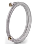 Garden hose with braided stainless steel exterior and dual female 3/4 GHT fittings
