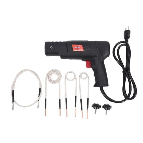 Magnetic Induction Bolt Heater Generating 2500Watts For Twenty Five Seconds Of Heat with four coils and power cord.