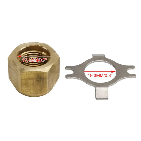 Propeller Nut With Locking Plate For Mercury MerCruiser 11-8M0056234, OEM-Quality Prop Nut And Locking Plate, Corrosion-Resistant, Vibration-Proof, Easy Install, Keeps Prop From Loosening In Freshwater And Saltwater Boats