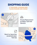 Shopping guide for measuring windshield washer tank inlet diameter for Two Pack Pro Grade Washer Fluid Cap for Ford Focus and Transit Connect
