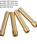 4 Piece Wedge Collet Kit For TIG Welding Torch SR WP 17 18 26, brass collets in sizes .040 1/16 3/32 1/8 inch