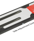Close-up of Zero Clearance Table Saw Insert For Jet Grizzly Powermatic 64 Fits Multiple Models, showing side adjustment screw.