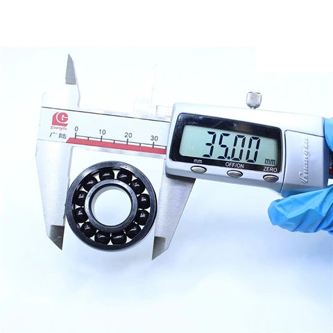 Tough As Nails High Temperature Bearing 6202 15mm X 35mm X 11mm Double Sealed measured at 35mm diameter for industrial use.