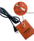 Self Adhesive Silicone Heater Pad For Cars Preheats Engines And Oil Pans To Keep Fluids Butter Smooth For Quick Winter Starts with power cord.