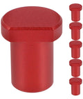 Six Piece Aluminum Alloy Workbench Stops Set With Scratch Resistant Clamp And Quick Tightening Ratchet in red
