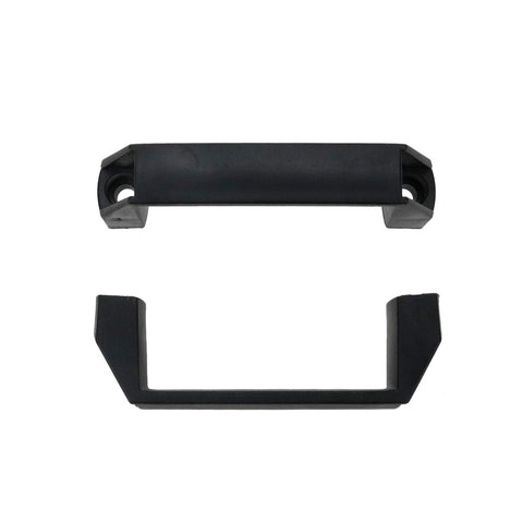 2 Pack Nylon Grab Handles 115mm Center To Center 136mm Total Length All Weather Black For Doors Cabinets Drawers Luggage Or Mechanical Equipment 8mm Mounting Hole Diameter Reinforced Nylon Construction