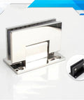 Sturdy 304 Stainless Steel Frameless Glass Hinge Clip Solid Precision Cast 90 Degree T Shape For Shower Enclosures Durable Shiny Finish