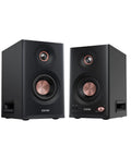 Hi Res Audio 2.0 Studio Monitors For Your Home Studio Setup Vibe, 110W RMS, 3 Way Active Bookshelf Speakers, front view.