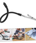 Adjustable Soldering Workbench Clips Set With Iron Alligator Clamps, magnifying glass, and lamp for electronics repair