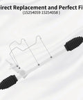 Power Steering Line Kit Direct Fit For Chevy Escalade Suburban Tahoe Silverado Avalanche GMC Yukon And Sierra 2007 2014 Aluminum Rack And Pinion Transfer Lines Replace OEM 15254059 15254058 Leak Proof Design diagram