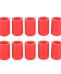 All Weather Tough Silicone Vacuum Hose End Plugs Kit, 16mm Universal Intake Hose Caps, Red 10 Pack for Engine Bay Protection