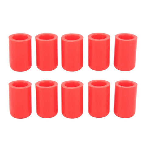 All Weather Tough Silicone Vacuum Hose End Plugs Kit, 16mm Universal Intake Hose Caps, Red 10 Pack for Engine Bay Protection
