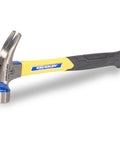Rip Claw Nail Hammer With Fiberglass Handle, 16 Oz, Made In The USA, FS99 VN12410, Durable Drop Forged Steel shown in side view