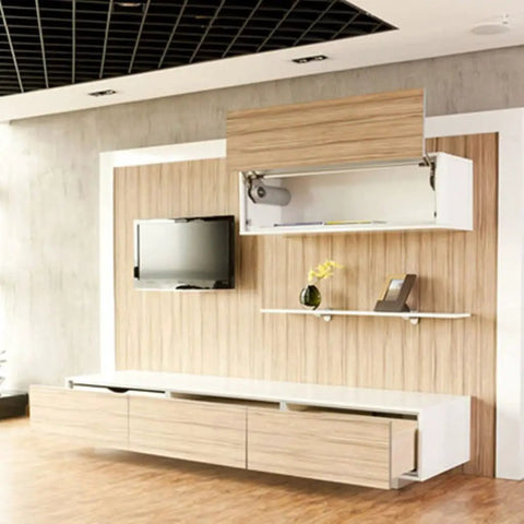 Overhead Cabinet Turning Bracket With Pneumatic Action, Say Bye To Loud Bangs, Smooth Silent Opening and Closing in modern kitchen.