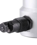 Close-up of Double Head Metal Sheet Cutter Drill Attachment Nibbler Tool Kit Pro-Grade Heavy Duty For Steel Copper Aluminum Stainless Steel
