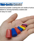 High-Quality Material silicone rubber tapered plugs in hand, assorted sizes for masking holes in powder coating and painting
