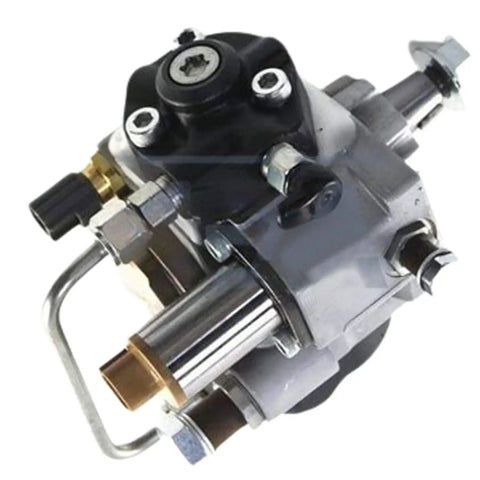 Heavy Duty Fuel Injection Pump That Runs Smooth On Hitachi Excavators And Fits Isuzu 4HK1 Diesel Engines Like A Glove With Replacement Part Number 8-97306044-9, showing metal body and connections.