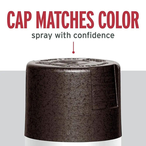 Badass Hammered Spray Paint In Sleek Dark Bronze Knocking Out Rust And Delivering All Weather Armor cap matching the color of paint.