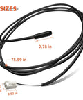 Thermistor Assembly Ntc 13459 000015573 For Ice Makers Replacement Part Fix T3 T4 Errors Temperature Sensor, 75.99 in cable