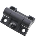 Set Of 4 Black Nylon Adjustable Damping Torque Hinges For Doors And Cabinets, 43x36mm, showing close-up of hinge.