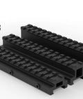 Picatinny Riser Mount With Recoil Stop Base Lockdown V3 Five Point Five Inch Length 13 Slot Low Profile Rail Mount
