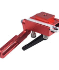 Red Beefed Up Adjustable Miter Track Stop For Table Saw And CNC Router Table, aluminum alloy, T slot fence flip stop jig for woodworking