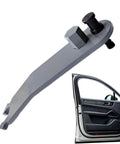 Universal Alloy Door Hinge Align Tool Pro Grade For Auto Body Repair And DIY Fixes next to car door.