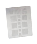Universal BGA Reballing Solder Paste Stencil Kit For Phone IC Repair, stainless steel mesh template with multi size holes