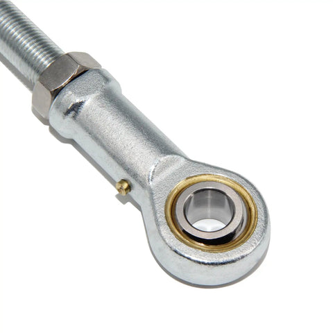 One Half Inch Bore Rod End Bearings PHSB8 Pre Lubricated With Jam Nuts One Half Twenty Female Thread Right Hand Four Pack For Linkages And Steering Projects Heavy Duty Construction, close-up