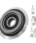 Badass Replacement Blade For Copper Wire Stripping Machine Featuring Built In Bearing Hella Tough High Carbon Steel close-up view with bearing