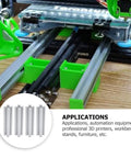 Four Pack Beefy Aluminum T Slot Profile 150mm Rails For DIY CNC, 3D Printer Frames, Workbenches And Industrial Framing Systems, Heavy Duty, Smooth Finish, Durable And Versatile For Quick, Easy Assembly on CNC frame