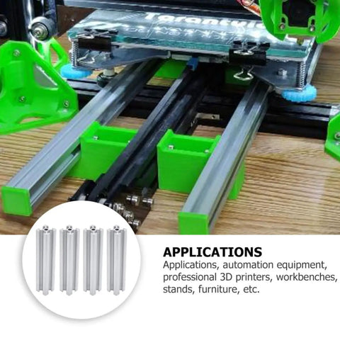 Four Pack Beefy Aluminum T Slot Profile 150mm Rails For DIY CNC, 3D Printer Frames, Workbenches And Industrial Framing Systems, Heavy Duty, Smooth Finish, Durable And Versatile For Quick, Easy Assembly on CNC frame