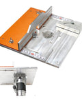 Heavy Duty Aluminum Router Table Insert Plate With Flip Top Frame And Miter Guide Track For Zero Hassle Table Saw Mods And Serious Woodworking Upgrades Built To Last, 245 x 240 mm size, aluminum alloy.