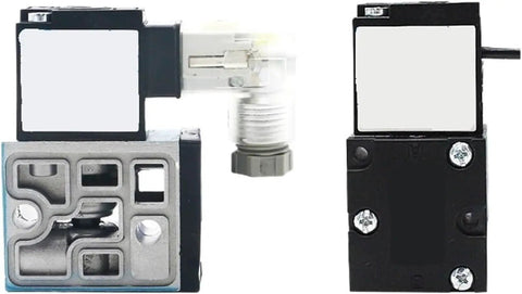 Heavy Duty Balanced Poppet Solenoid Valve Model 45A SC1 DDAJ 1KD showing durable construction and pneumatic connection for machine cycling.