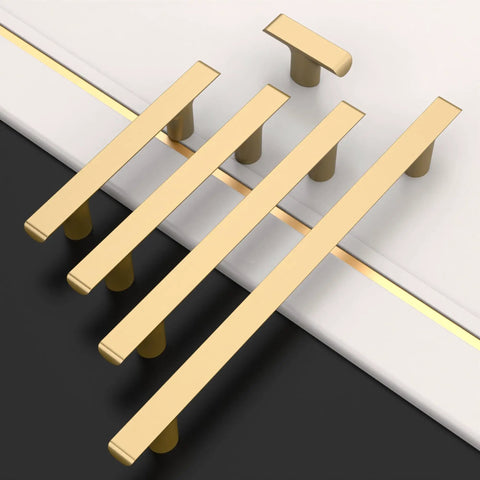 Sleek Champagne Bronze Cabinet Pulls 5 Inch 128mm Hole Centers 10 Pack Kitchen Drawer Handles Hardware Durable Easy Install