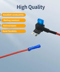 Add A Circuit Fuse Tap Kit For 12V Vehicles 16 Pack With 4 Tap Types image showing fuse tap with features like conductivity and flexibility.