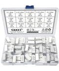 Open case of 75 Piece 5W Ceramic Cement Resistor Kit With Axial Leads White Wirewound Power Resistors Covering 0.1R Through 10K Ohm