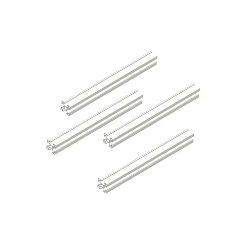 2020 Aluminum Extrusion Profile Four Hole Kit 200mm Long For DIY 3D Printer CNC Workbench Assembly Line Automation Equipment Aluminum Frame Set Four Pieces