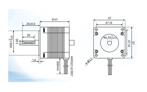 Heavy Duty Cnc Rotary Axis Assembly With Beefy Motorized Drive And Dead Simple Mounting, detailed technical diagram with dimensions.