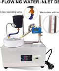 Self-flowing water inlet device for Badass Jade And Gemstone Water Grinder, featuring adjustable valve and built-in ruler.