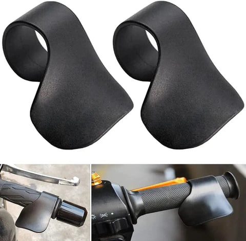 Two Pack Motorcycle Throttle Assist Grip Booster For Longer Rides And No More Tired Fingers Easy On The Thumb Anti Slip Handle Aid Fits 22mm To 28mm Handlebars Built With Durable ABS Material No Slip Grip For All Day Cruising