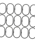 30 Pack Oval Shower Curtain Hooks Black Rustproof Metal Rings With Smooth Glide For Bathroom Curtains And Drapes