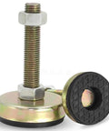 Tough As Nails Heavy Duty Adjustable Furniture Leveling Feet with steel threaded pin and rubber base for stability and support.