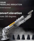 360 Degree Rotating Farm Irrigation Spray Gun With Adjustable Nozzle For Large Garden Lawn Spraying Equipment Inlet 50mm large zinc alloy spray gun