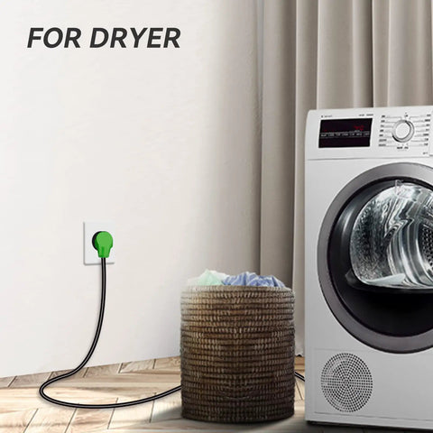 Three Prong Dryer Extension Cord 25 Feet 30 Amp NEMA 10-30P to 10-30R Waterproof PVC Jacket ETL Listed in use with dryer