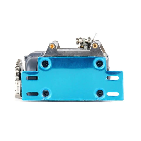 Heavy Duty Metal Electric Winch With Wireless Remote Control For TRX4 SCX10 D90 1/10 Rc Crawler rear view showing detailed metal construction.