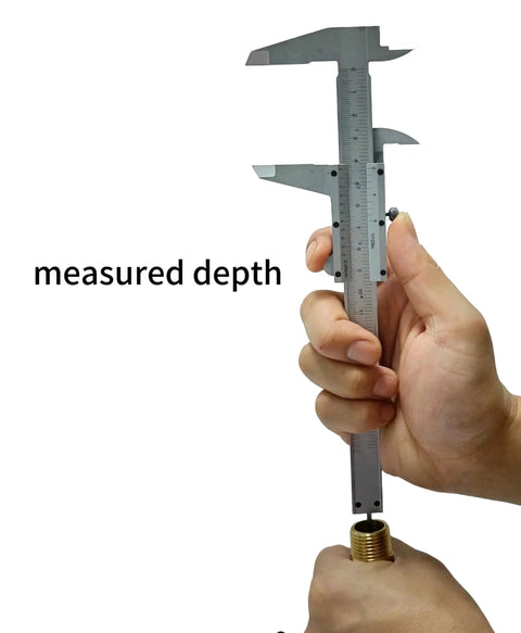 Dual Scale Vernier Caliper 6 Inch Stainless Steel Measuring Tool With Inch And Metric Readings Non Digital Calipers in use